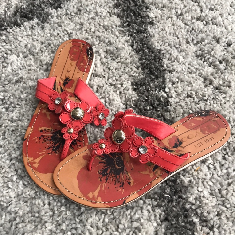 Coach flip flops